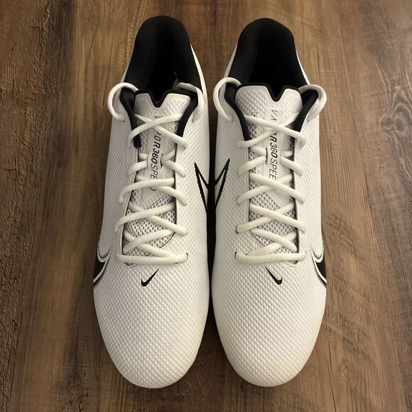 Nike Vapor Edge Speed 360 Men Size 14 Black White Football Cleats CD0082-100 main image 4